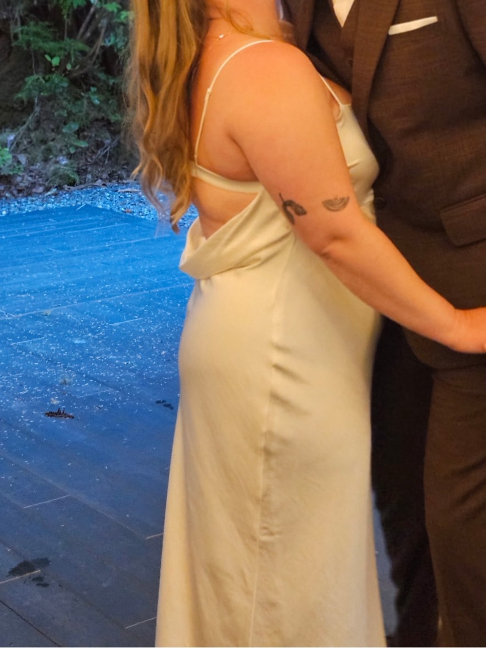 Abercrombie & Fitch Champagne Slip Wedding Dress